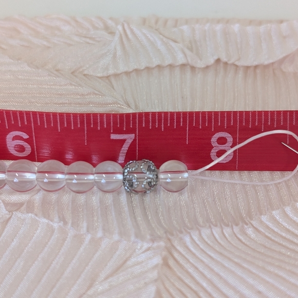 Clear Quartz Bracelet With Charm - Picture 10 of 10